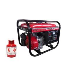 Power Value 5kw LPG natural gas powered generator with high quality